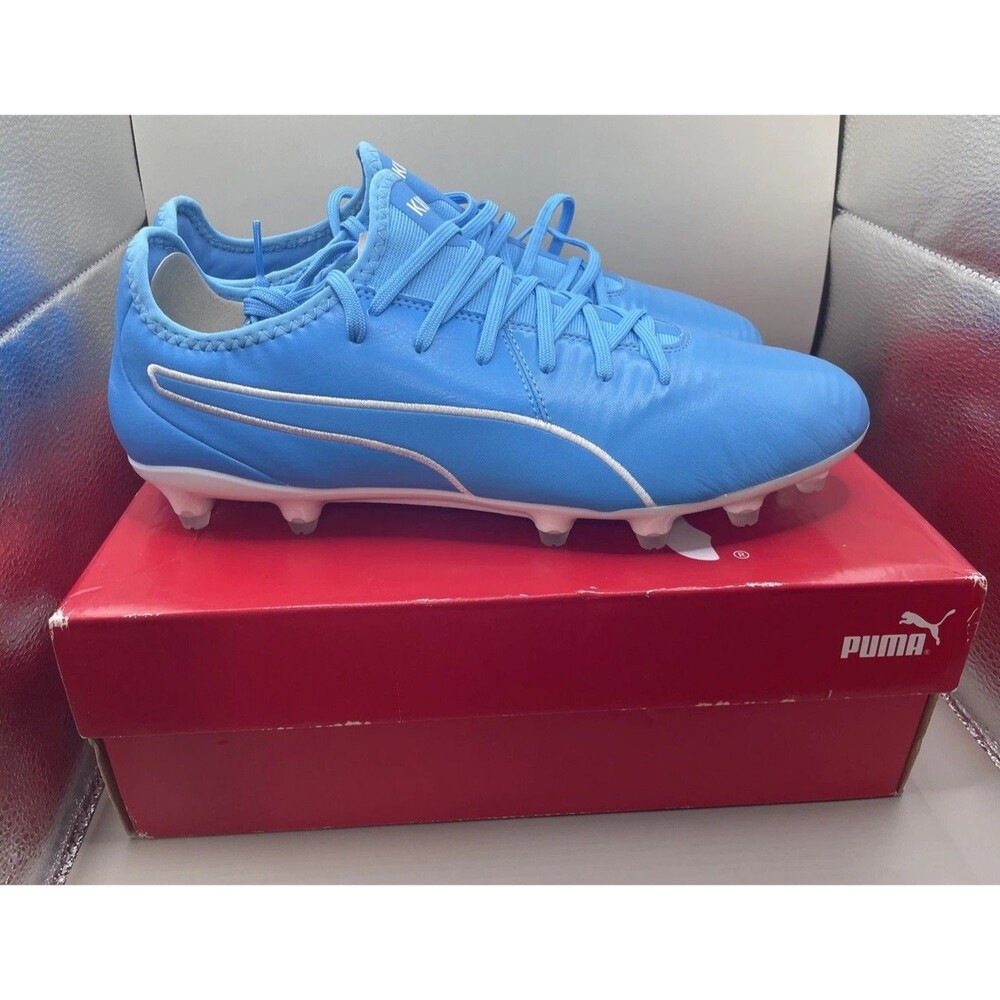 Puma King Pro FG Soccer Cleats Mens 11.5 Blue Firm Ground 105608-04 New In Box
